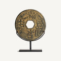 Figura decorativa Janah — Piedra bronce patina