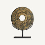 Figura decorativa Janah — Piedra bronce patina