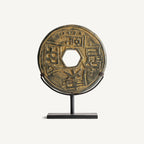 Figura decorativa Janah — Piedra bronce patina