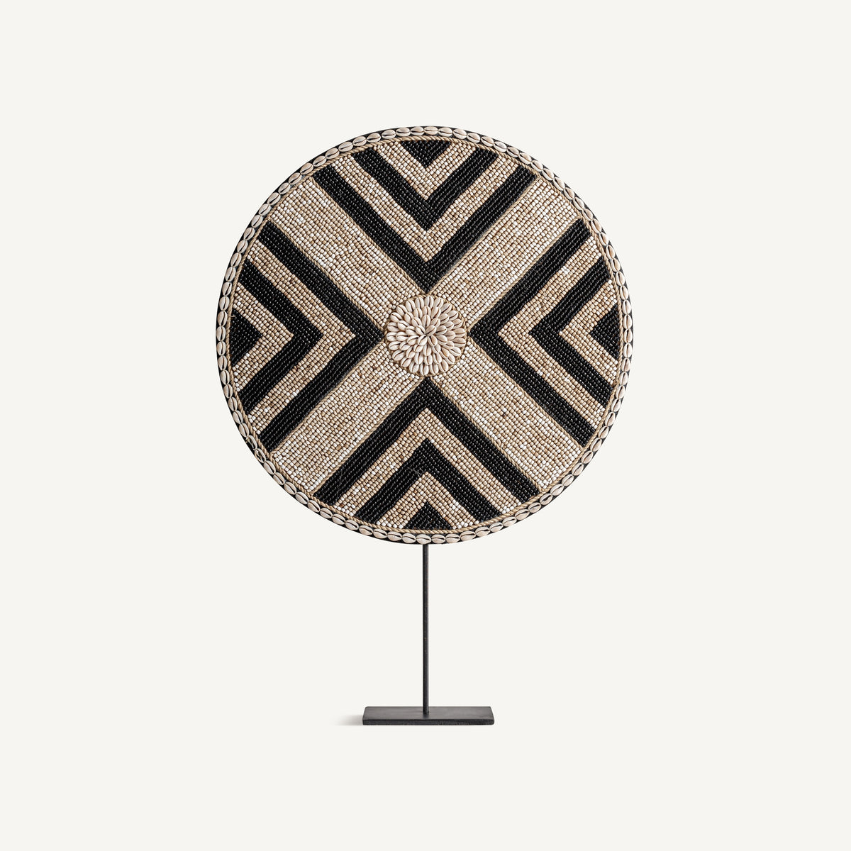 Figura decorativa Kakbe — Bambú tonos neutros