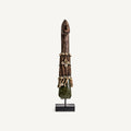Figura decorativa Kikey — Madera tropical chocolate envejecido