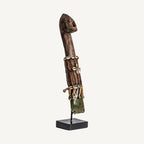 Figura decorativa Kikey — Madera tropical chocolate envejecido