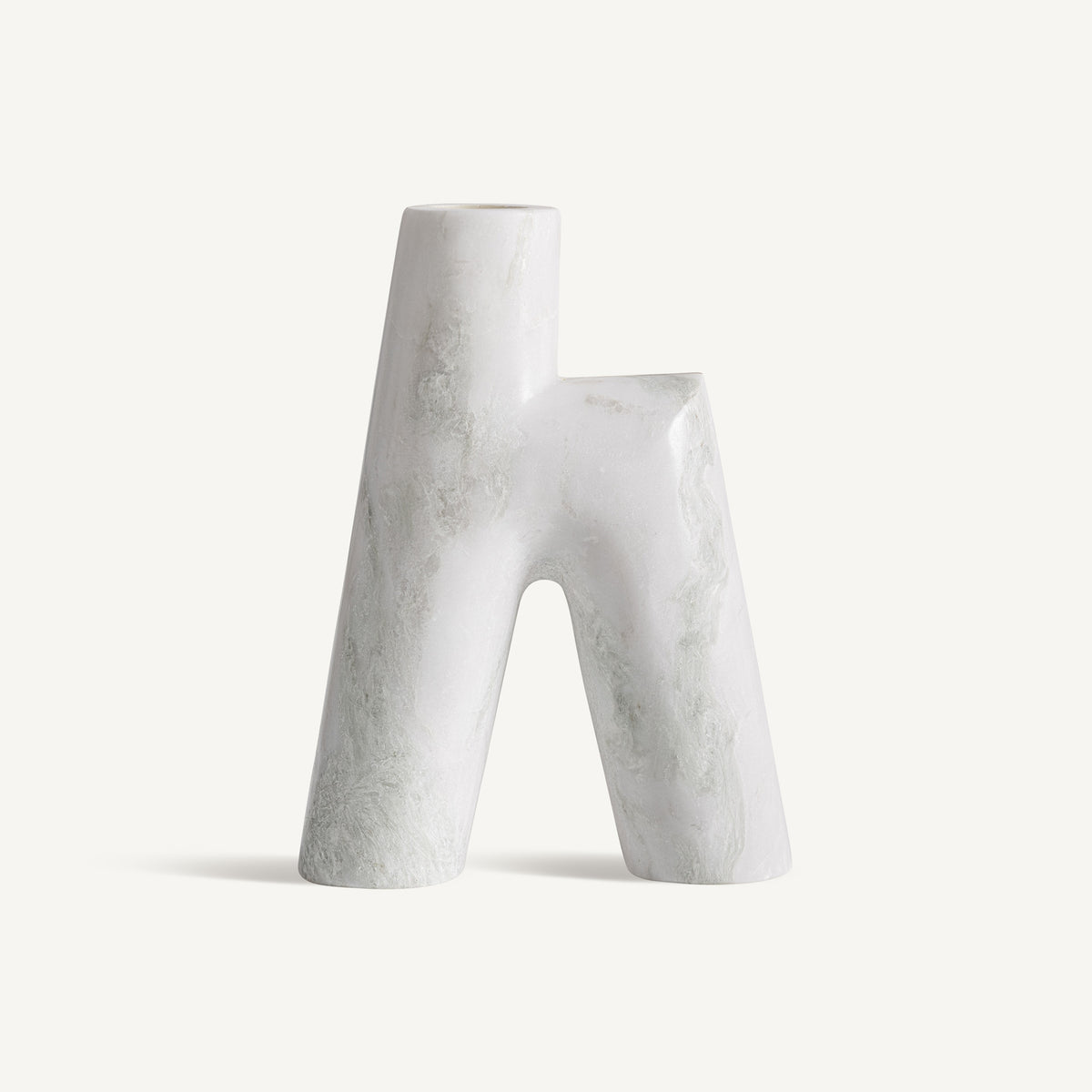 Figura decorativa Lasne — Onix blanco