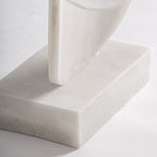 Figura decorativa Leah — Resina blanco