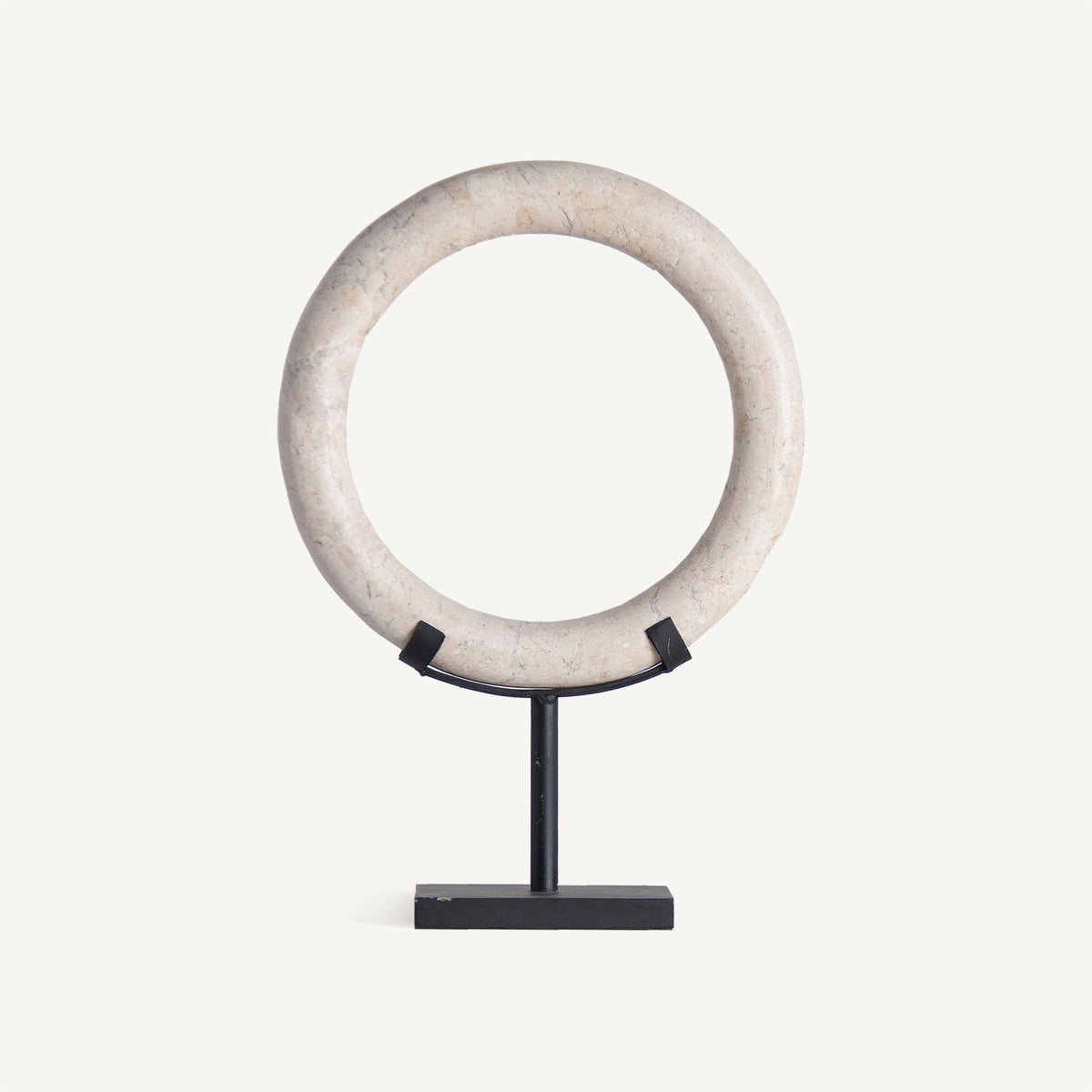 Figura decorativa Lokja — Mármol blanco roto
