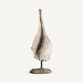 Figura decorativa Mirche — Resina blanco roto envejecido