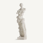 Figura decorativa Ofelia — Resina blanco roto