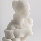 Figura decorativa Ofelia — Resina blanco roto