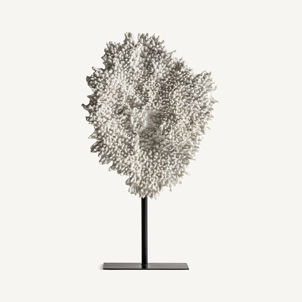Figura decorativa Sakan — Resina blanco