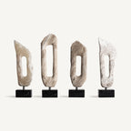 Figura decorativa Tashi — Onix crema