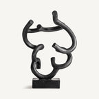 Figura decorativa Xandy — Resina negro