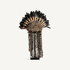 Figura decorativa Xhiaej — Fibra natural marrón