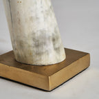 Figura decorativa Zonza — Resina marrón
