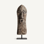 Figura Jakehe — Madera de mango marrón envejecido