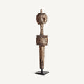 Figura Laye — Madera de mango marrón envejecido