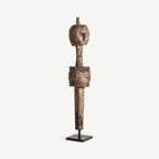 Figura Laye — Madera de mango marrón envejecido