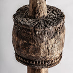 Figura Laye — Madera de mango marrón envejecido