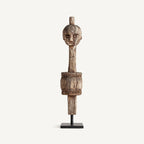 Figura Leye — Madera de mango marrón envejecido