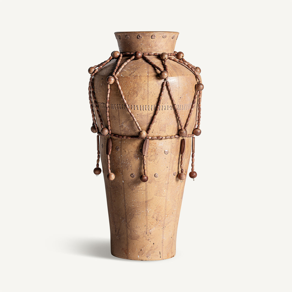 Jarrón Adib — Terracota tonos en marrón
