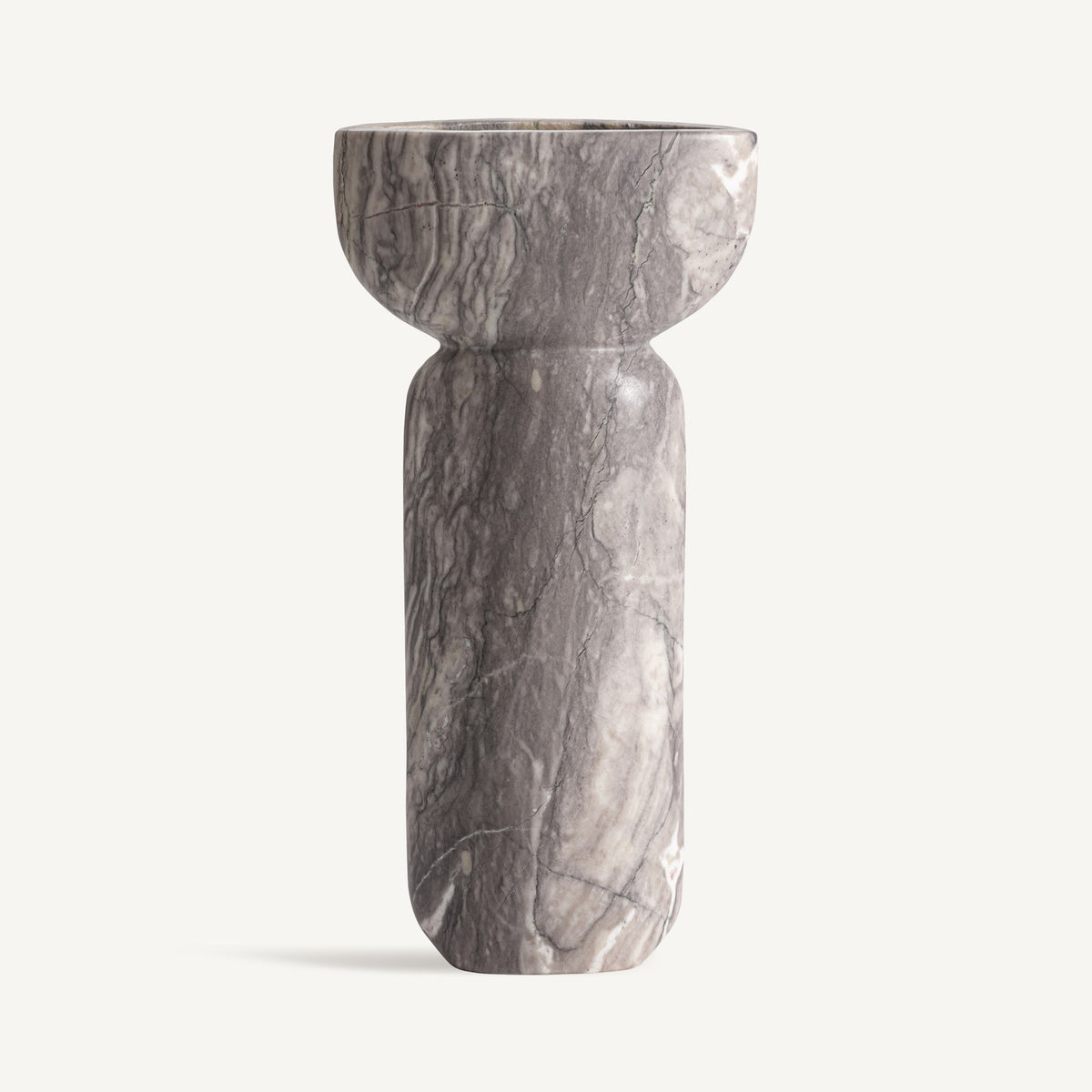 Jarrón Bousval — Mármol gris