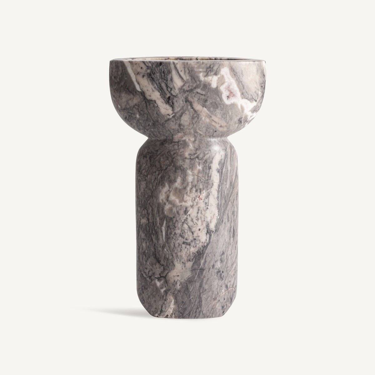 Jarrón Bousval — Mármol gris