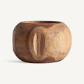 Jarrón Humble — Madera de teca marrón