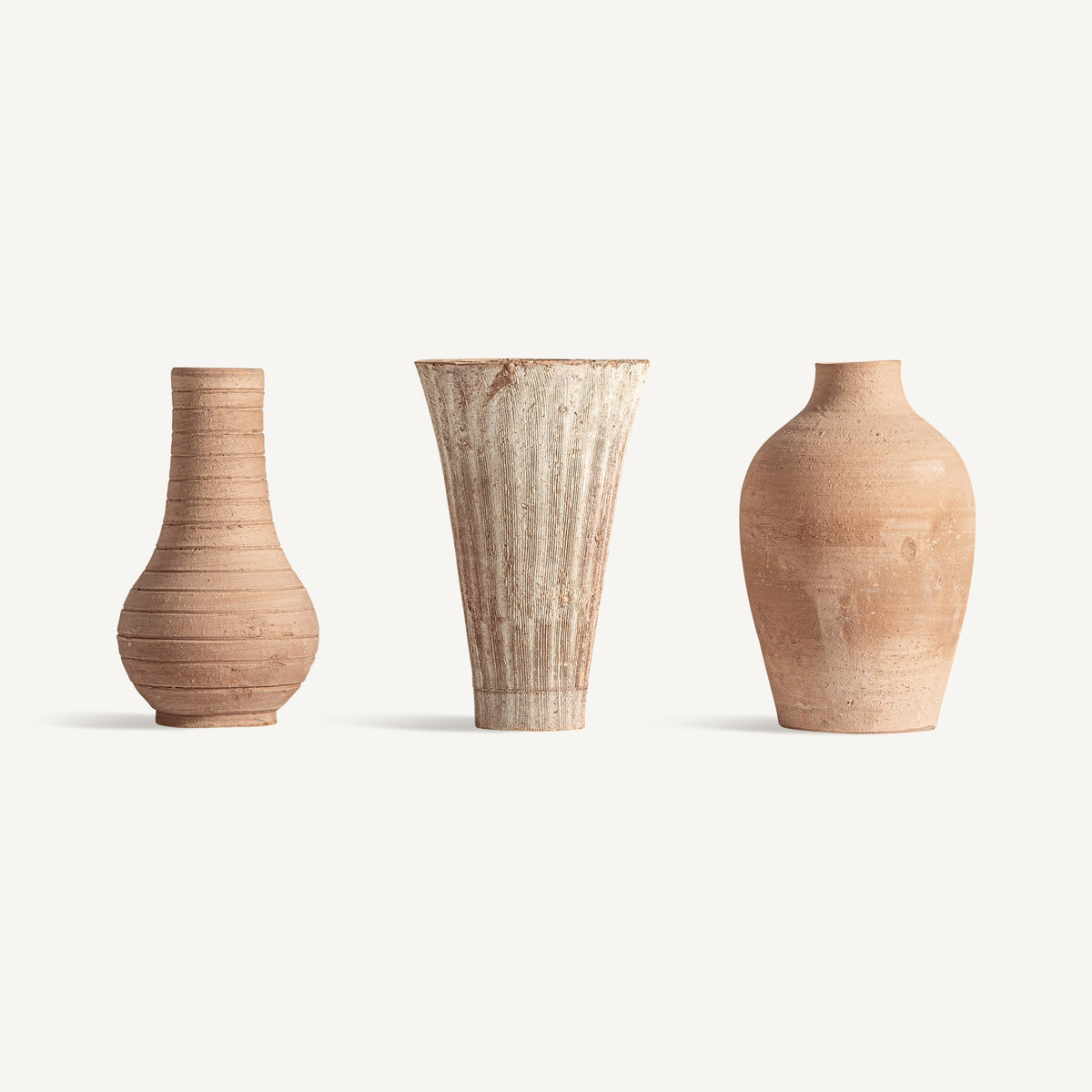 Jarrón J/3 — Terracota tonos en marrón