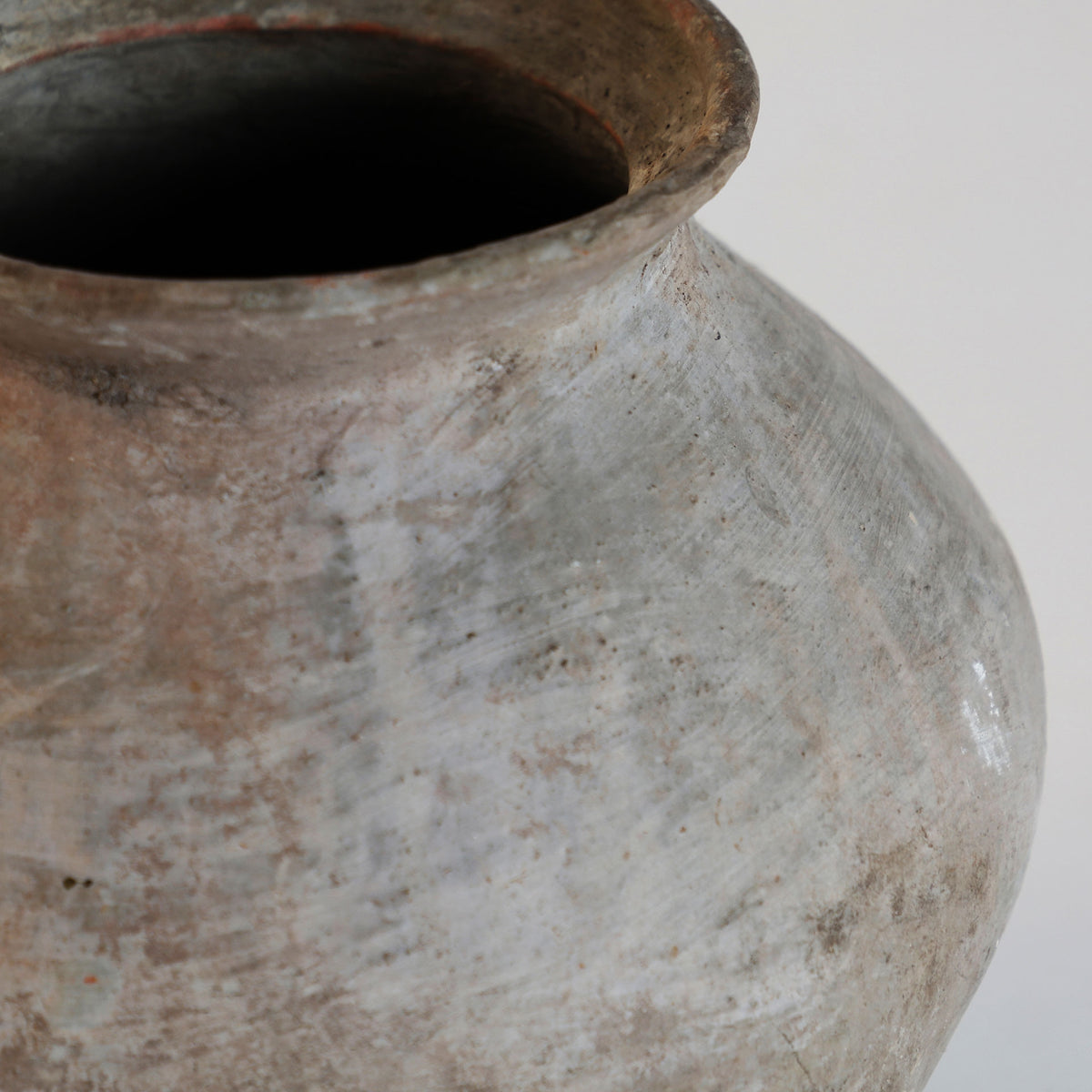 Jarrón Krisse — Terracota gris envejecido