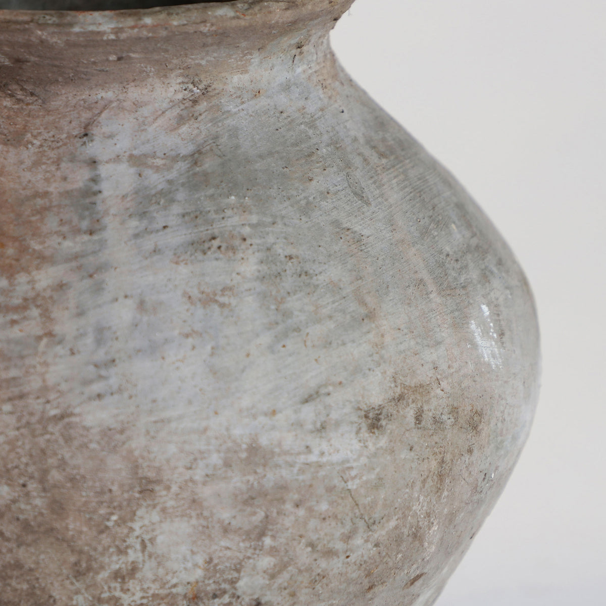 Jarrón Krisse — Terracota gris envejecido