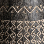 Jarrón Nantua — Madera palma tonos en marrón tallado