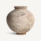 Jarrón Phelles — Terracota crema envejecido