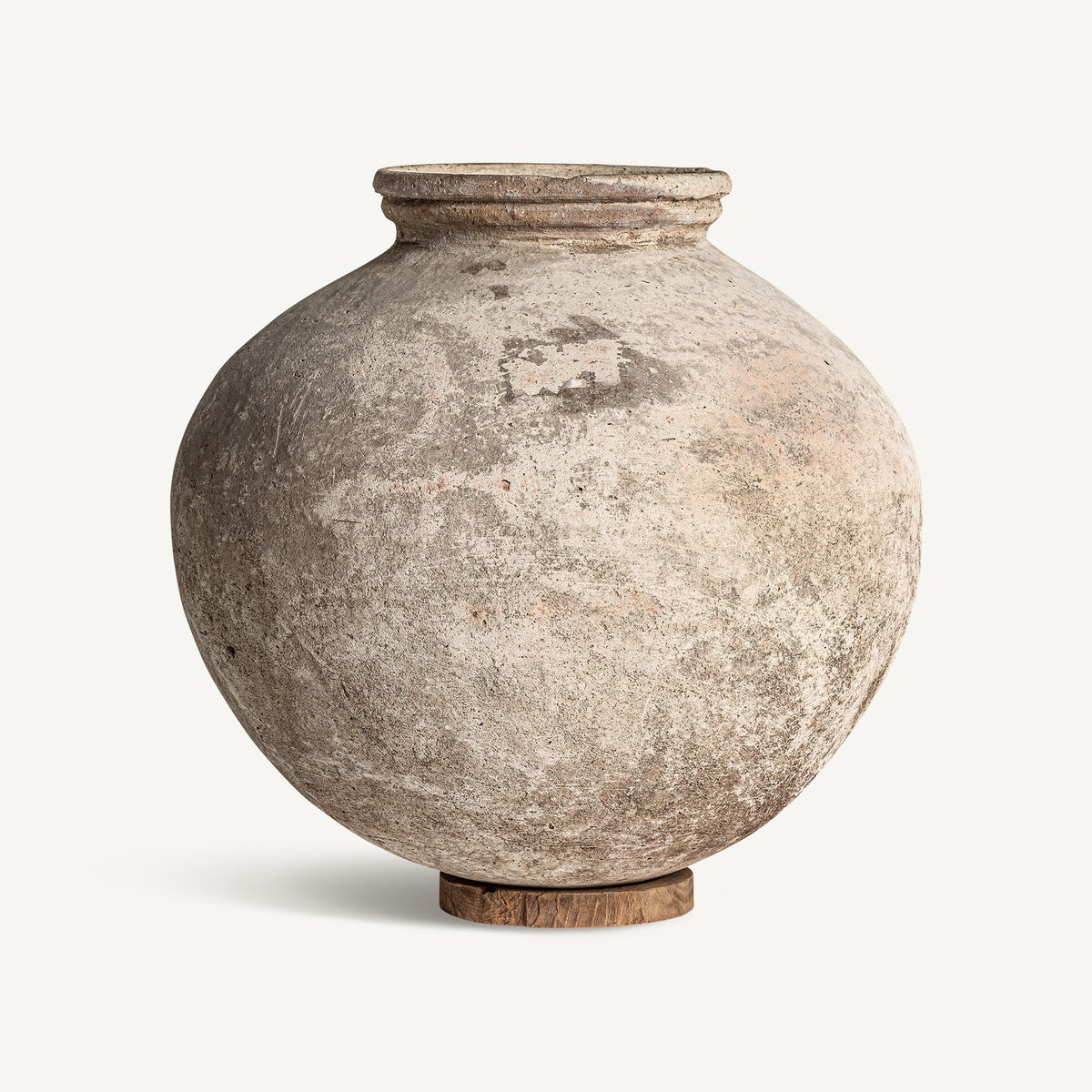 Jarrón Phelles — Terracota crema envejecido