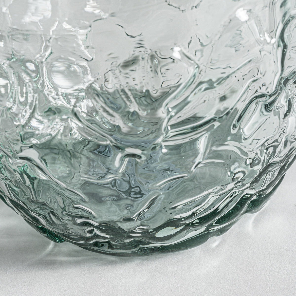Jarrón Sumaya — Vidrio reciclado transparente