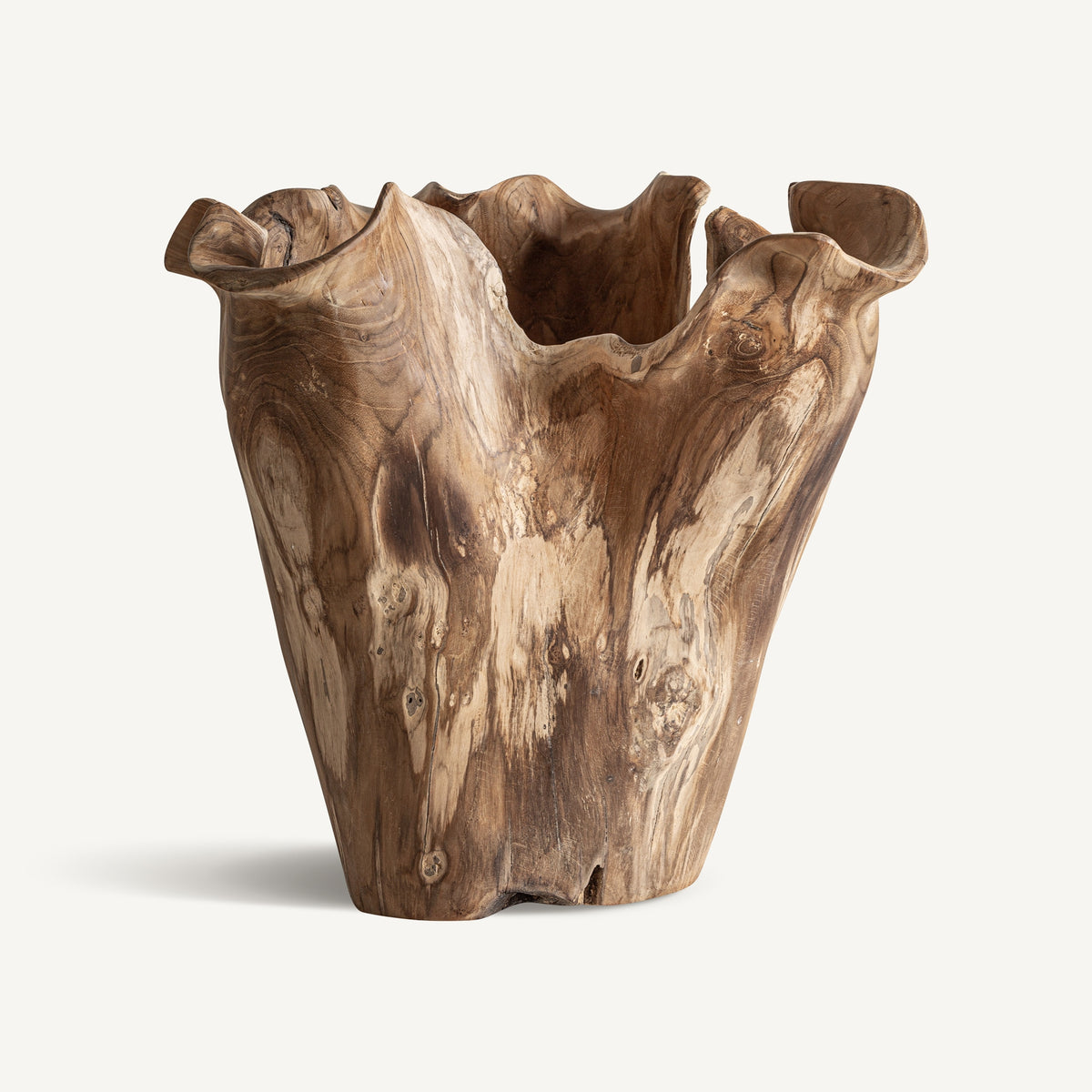 Jesla — Madera de teca reciclada marrón envejecido