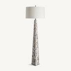 Lámpara de pie Dina — Mármol gris