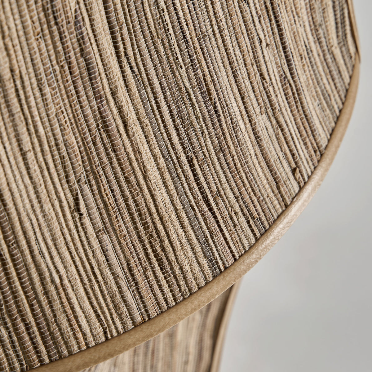 Lámpara de pie Lauzun — Fibra natural beige