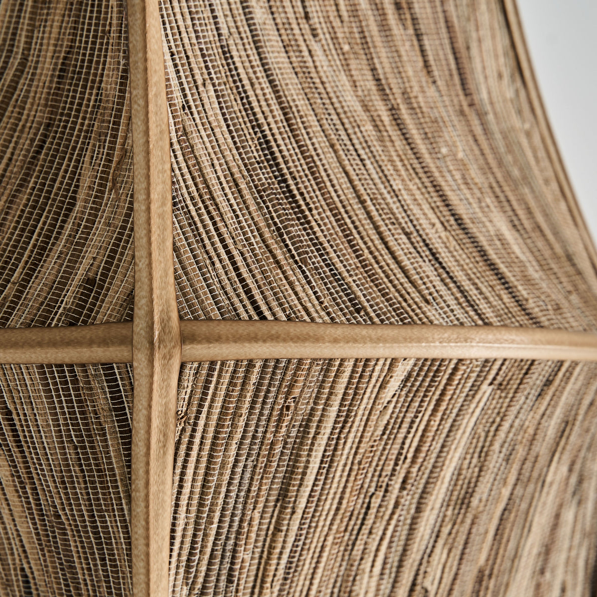 Lámpara de pie Lauzun — Fibra natural beige