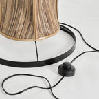 Lámpara de pie Lauzun — Fibra natural beige
