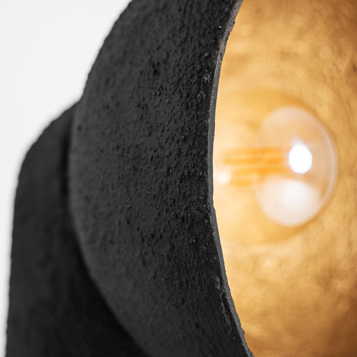 Lámpara de pie Lierop — Resina negro