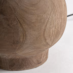 Lámpara de pie Touches — Madera de mango marrón