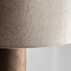 Lámpara de sobremesa Cogne — Madera de mango marrón
