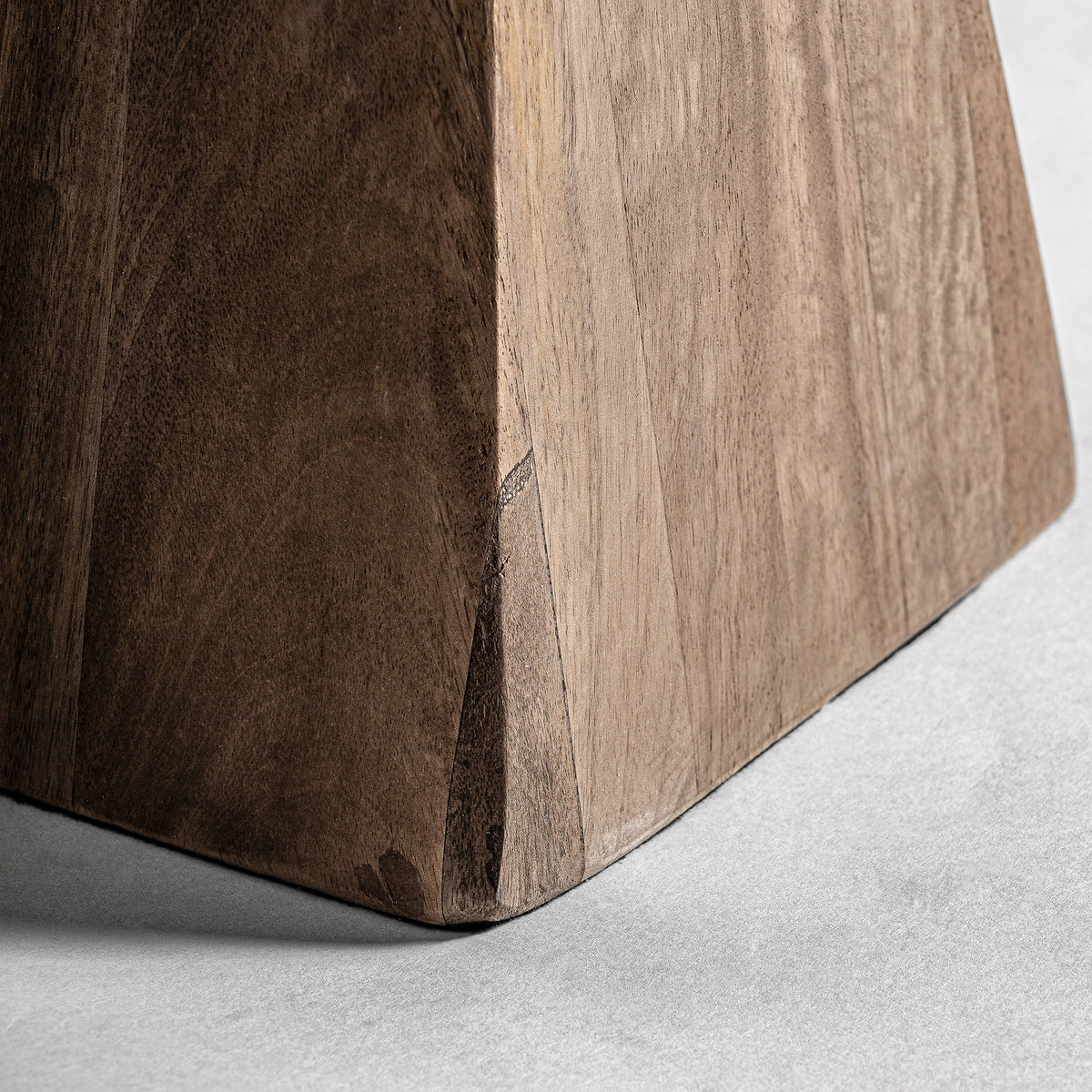 Lámpara de sobremesa Cogne — Madera de mango marrón