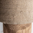 Lámpara de sobremesa Finja — Madera de mango marrón