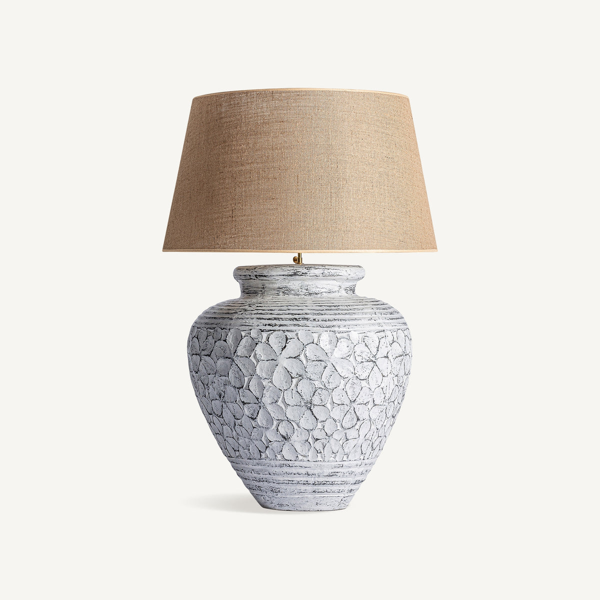 Lámpara de sobremesa Lauret — Terracota gris envejecido