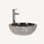 Lavabo Iris — Mármol gris