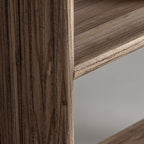 Librería Gloucester — Madera de olmo reciclado marrón claro