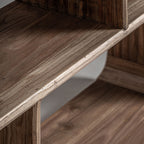 Librería Gloucester — Madera de olmo reciclado marrón claro