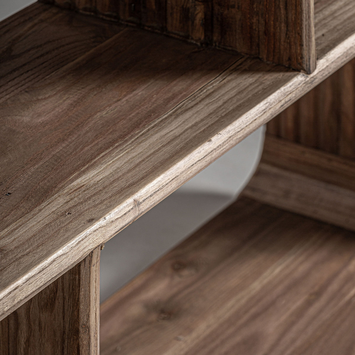 Librería Gloucester — Madera de olmo reciclado marrón claro