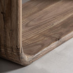 Librería Gloucester — Madera de olmo reciclado marrón claro