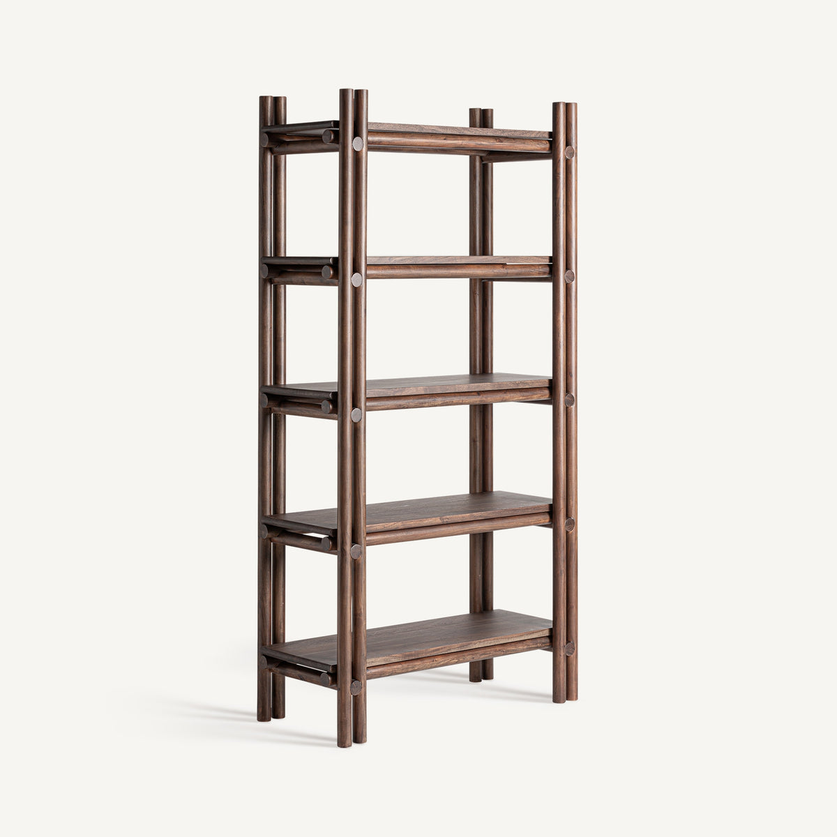 Librería Hambye — Madera de acacia marrón